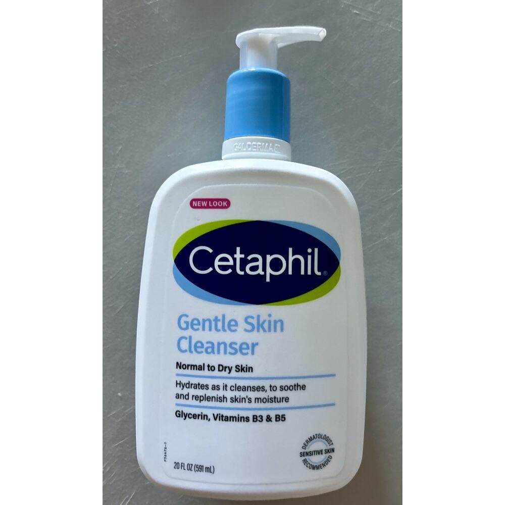 CETAPHIL Gentle Skin Cleanser 20 fl oz Large Bottle Hydrating Face & Body Wash